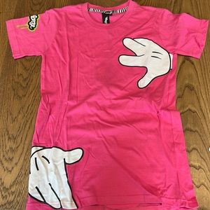 Classic vintage streetwear rip on Mickey Mouse